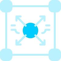 Line two Blue Colour vector