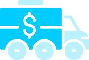 Bank Truck Creative Icon Design vector