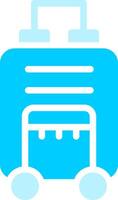 Travel Bag Creative Icon Design vector