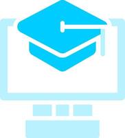 Online Courses Creative Icon Design vector