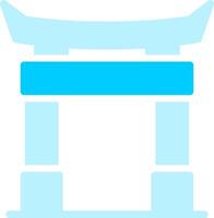 Torii Gate Creative Icon Design vector