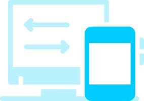 Line two Blue Colour vector