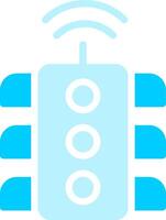 Smart Traffic Light Creative Icon Design vector