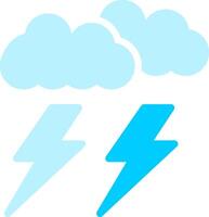 Lightning Creative Icon Design vector