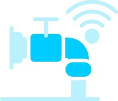 Smart Water Sensor Creative Icon Design vector