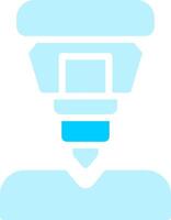 Drilling Machine Creative Icon Design vector