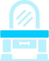 Dressing Table Creative Icon Design vector