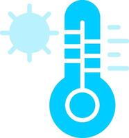 diseño de icono creativo de temperatura caliente vector