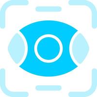 Eye Scanner Creative Icon Design vector