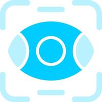 Eye Scanner Creative Icon Design vector