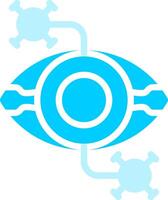 Eye Disease Creative Icon Design vector