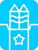 Line two Blue Colour vector