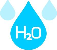 H2O creativo icono diseño vector