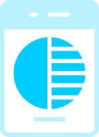 Line two Blue Colour vector