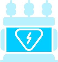 Power Transformer Creative Icon Design vector