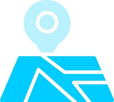 Map Creative Icon Design vector