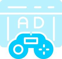 juego anuncios creativo icono diseño vector
