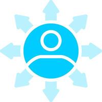 Influence Creative Icon Design vector