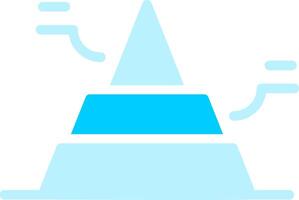 Basic Pyramid Creative Icon Design vector