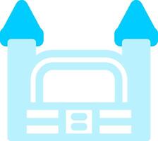 Bouncy Castle Creative Icon Design vector