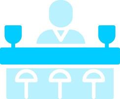 Bar Counter Creative Icon Design vector