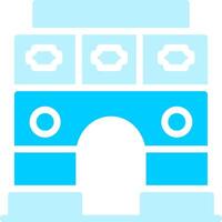 Line two Blue Colour vector
