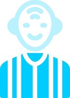 Old Man Creative Icon Design vector
