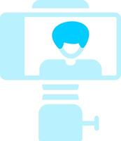 Line two Blue Colour vector