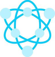 Atom Creative Icon Design vector