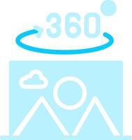 360 Degree Photo Creative Icon Design vector