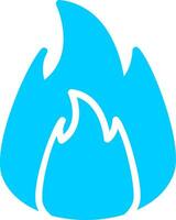 On Fire Creative Icon Design vector