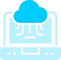 Cloud Service Creative Icon Design vector