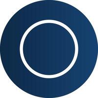 Glyph  blue Circle  Gradient vector
