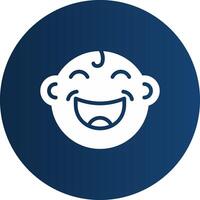 Glyph  blue Circle  Gradient vector