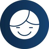 Glyph  blue Circle  Gradient vector