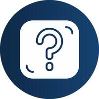 Glyph  blue Circle  Gradient vector