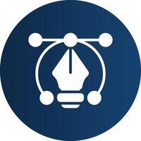 Glyph  blue Circle  Gradient vector