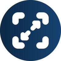 Glyph  blue Circle  Gradient vector