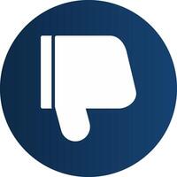 Glyph  blue Circle  Gradient vector
