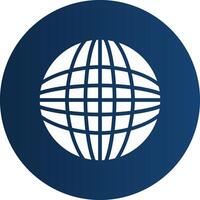 Glyph  blue Circle  Gradient vector