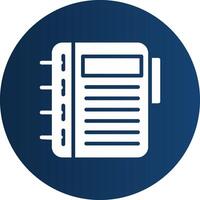 Glyph  blue Circle  Gradient vector