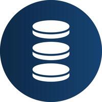 Glyph  blue Circle  Gradient vector