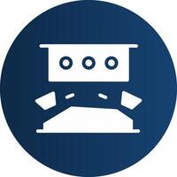 Glyph  blue Circle  Gradient vector