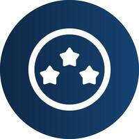 Glyph  blue Circle  Gradient vector