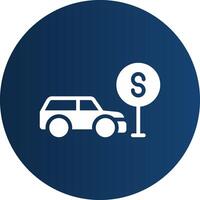Taxi Stop Creative Icon Design vector