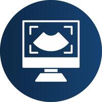 Glyph  blue Circle  Gradient vector