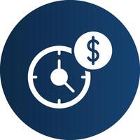 Time Is Money Creative Icon Design vector