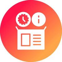 Real Time Inventory Info Creative Icon Design vector