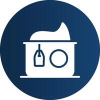 Glyph  blue Circle  Gradient vector
