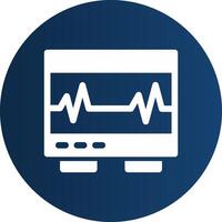 Electrocardiogram Creative Icon Design vector